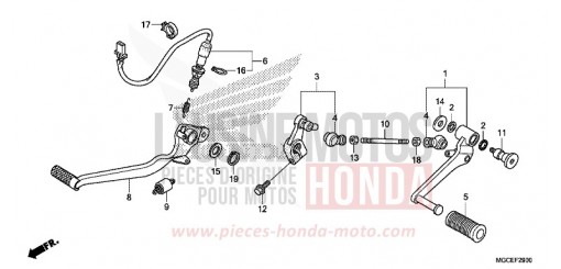 PEDALE CB1100AE de 2014